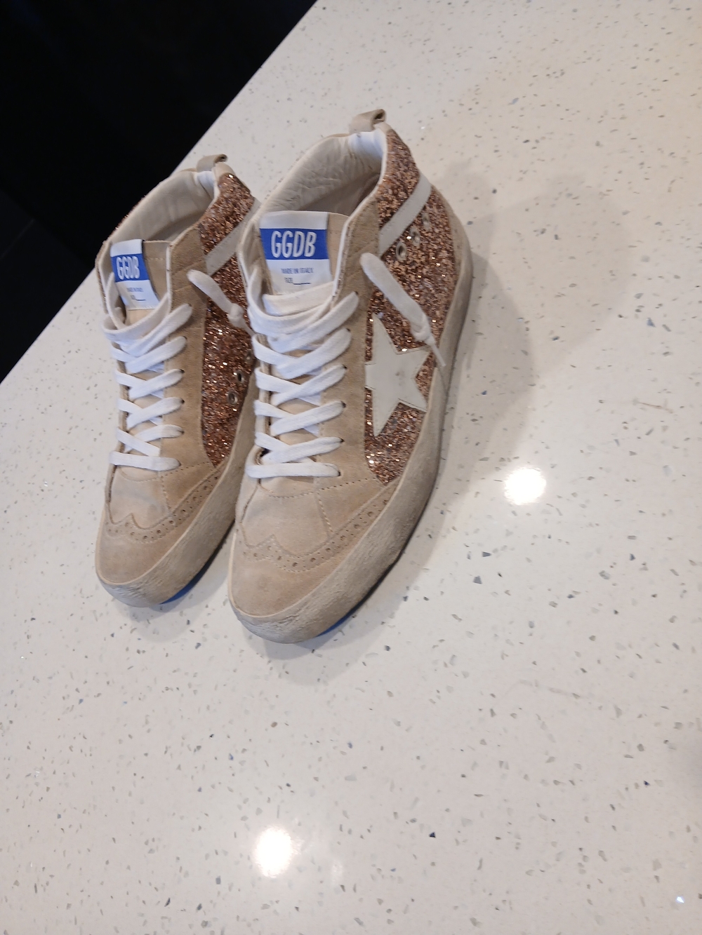 Mid Star Glitter Sneaker Golden Goose Women Sz 40